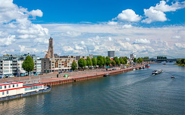Arnhem with the Rhine